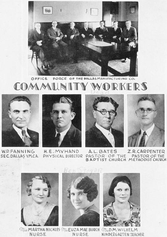 Community Workers of Dallas Village, 1932