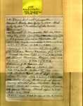 List - Maple Hill Cemetery - Bell, Robert Kirk; Betts, Sallie Leroy; Braley, Horace E.; Gilbert,; Gilbert, Charlie H., III; Harrison, Carroll D.; Harrison, J. B.; Harrison, William Henry; Moyers, Bessie Harrison; Pride, James Harvey; Shaver, - Series 4, Subseries A, Box 6, Item 30 (64113)